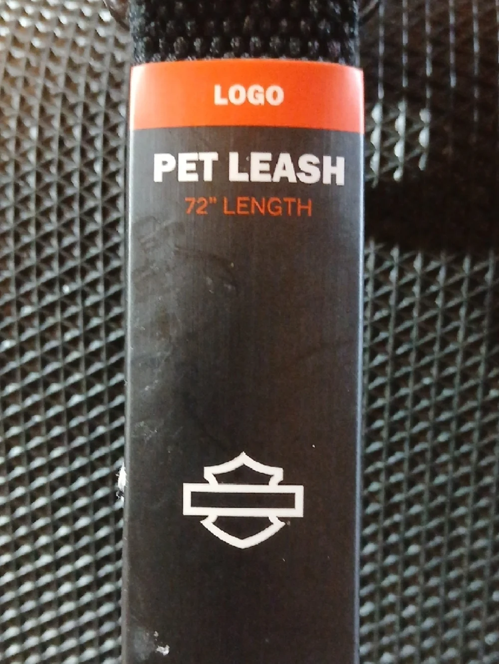 NWT Harley-Davidson Black and Orange Branded Dog Leash